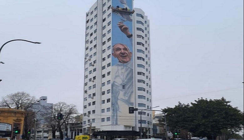 Inauguran hoy el mural más grande del mundo dedicado al papa Francisco