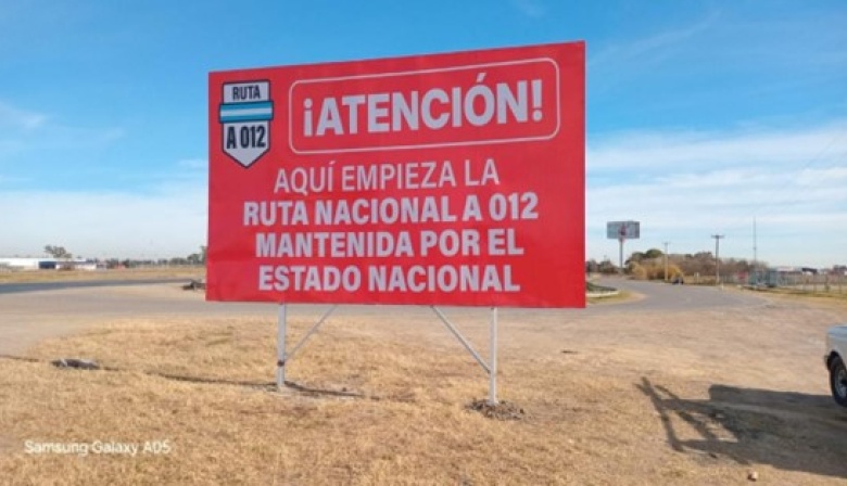 Señalizaron las rutas nacionales “por el estado catastrófico” en que se encuentran