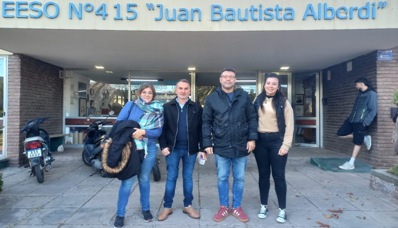 Intensa jornada de charlas a cargo de Sebastián Mascherano en las escuelas secundarias locales