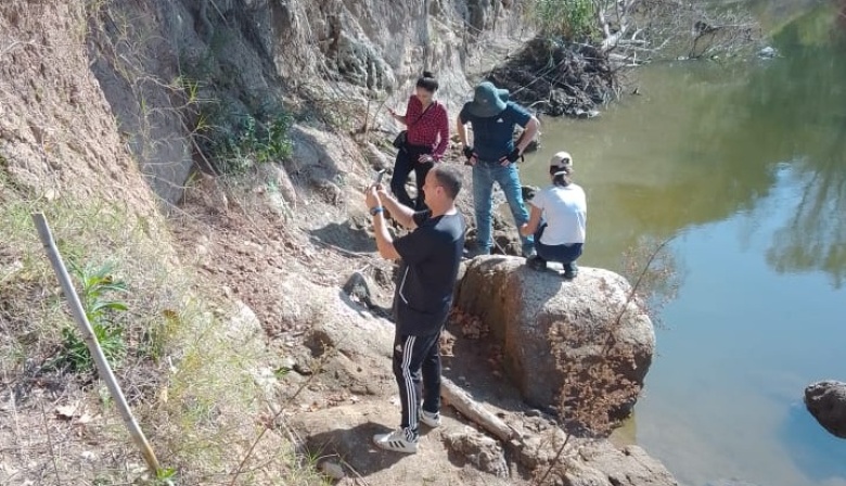 Hallan restos de un mastodonte en la costa del arroyo Pavón