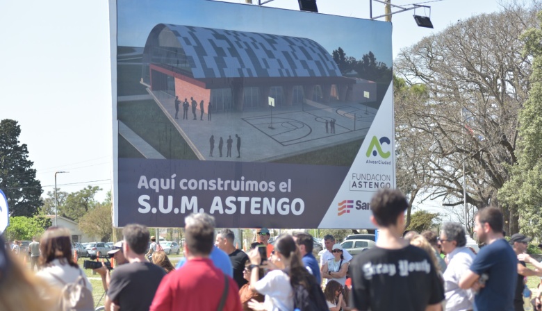 Alvear presentó el nuevo SUM y el Campus Educativo "Astengo"