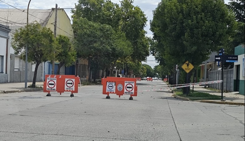 La repavimentación de Rivadavia e Islas Malvinas ya está en marcha