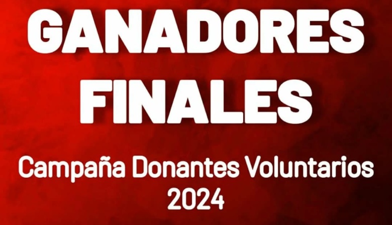 Se conocieron los ganadores de la Campaña Donantes Voluntarios 2024