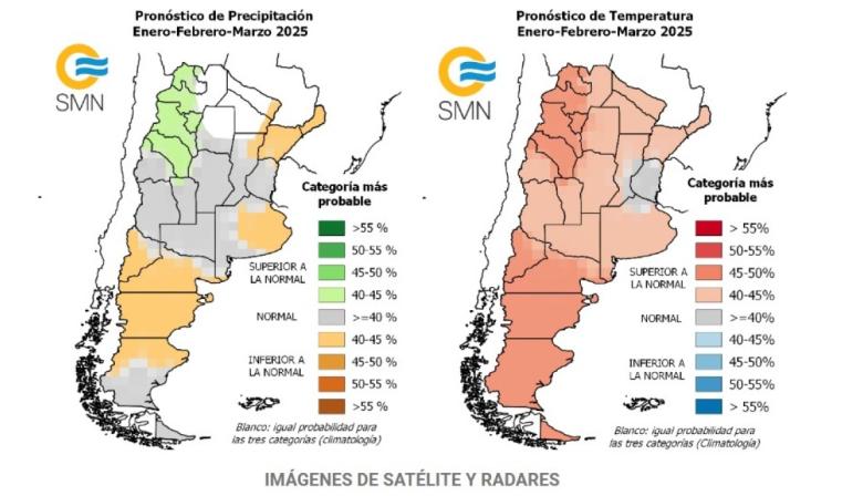 Cómo será el clima según el Servicio Meteorológico Nacional