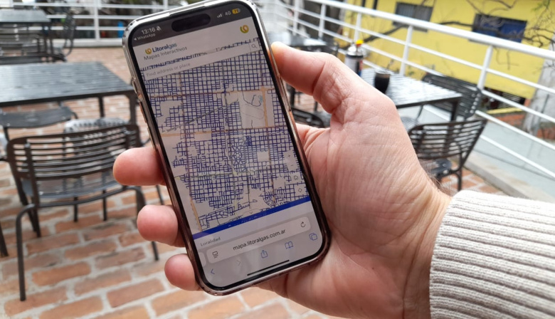 Litoralgas publicó en internet los mapas de su red