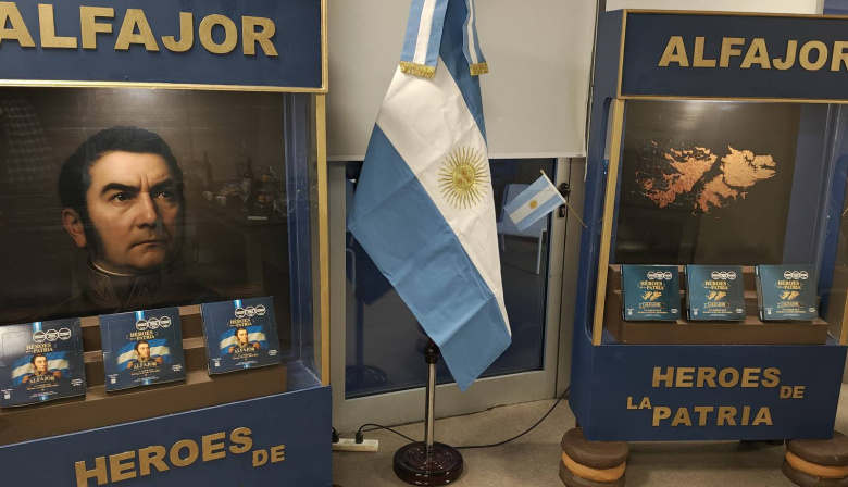 Lanzaron el primer alfajor inspirado en San Martín y las Islas Malvinas