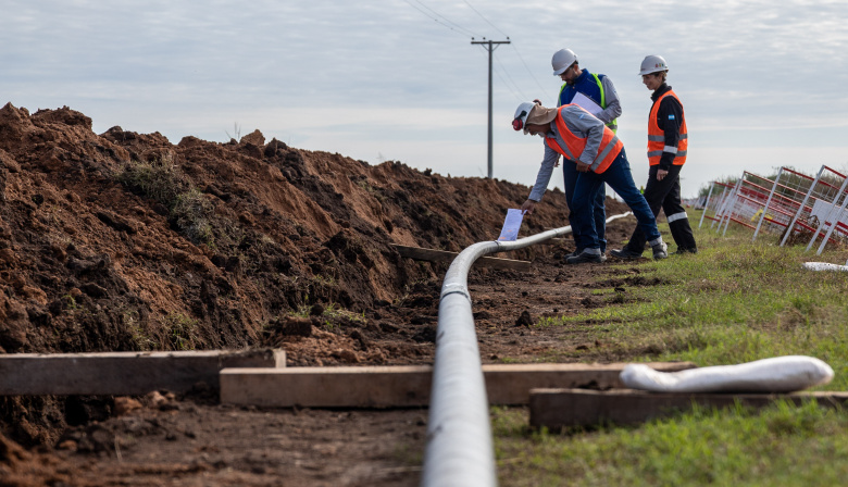 Litoralgas avanza en la puesta en funcionamiento del Gasoducto Regional Centro II