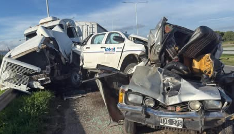 Choque en cadena en la autopista a Santa Fe