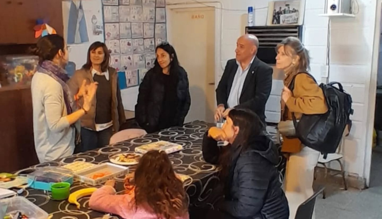 El Defensor de Niños y Adolescentes recorrió el Centro de Cuidado Infantil y el merendero Copa de Leche