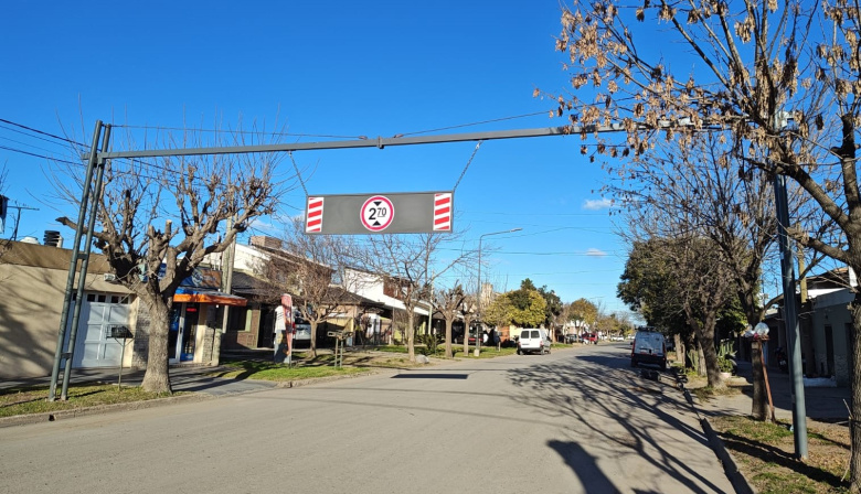 Instalaron un limitador de altura a pedido de los vecinos