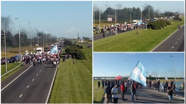 Cortaron la autopista contra despidos y suspensiones en Acindar