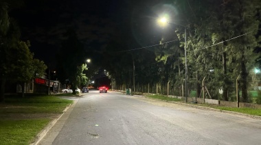 Comenzó la colocación de luminaria led en zona oeste