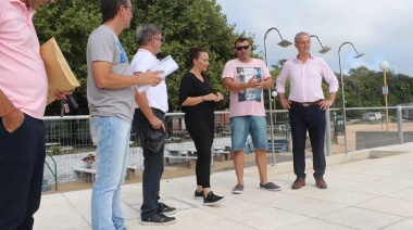 Flavia Padin recorrió las instalaciones del Rowing Club