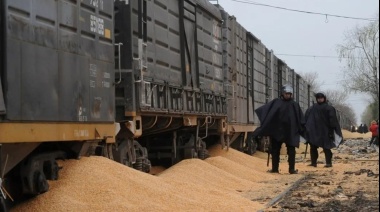 Roban 60 vagones de maíz de un tren cerealero mientras estaba detenido por problemas técnicos