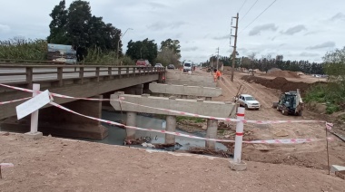 Habrá cortes intermitentes en la Ruta 21 para montar el nuevo puente sobre el Arroyo Seco