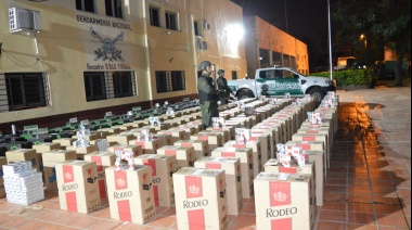 Incautan 100.500 paquetes de cigarrillos de contrabando