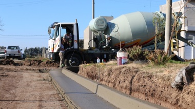 Se iniciaron las obras de cordón cuneta en el Barrio Asunción II