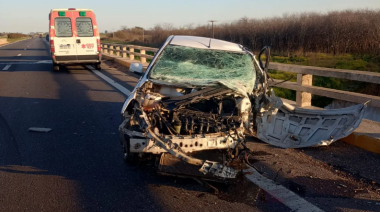 Un conductor falleció tras un fuerte choque en Ruta 9 a la altura de Pavón