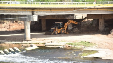 Provincia retomó la obra hídrica de la Cascada Saladillo en Rosario