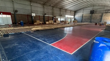 Talleres comenzó a colocar el parquet en el Gimnasio 2