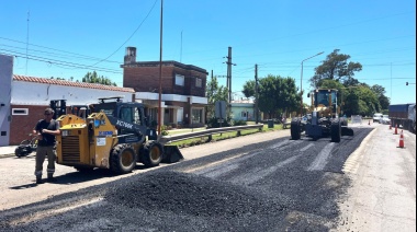 Vialidad Nacional trabaja sobre la Ruta Nacional 33 a la altura de Murphy