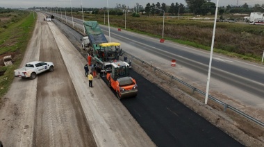 Avanza a buen ritmo la obra del tercer carril de la autopista Rosario-Santa Fe