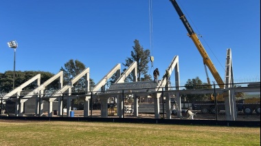 Unión levanta sus nuevas tribunas: una obra histórica para el club