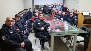 Bomberos Voluntarios se capacitaron sobre el funcionamiento del sistema "Ojos en alerta"