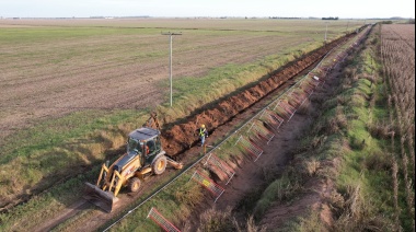 La obra que abastecerá de gas natural a Uranga ya supera el el 40 por ciento de avance