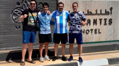 Mirco Cuello ya entrena en Libia para su pelea por el título mundial