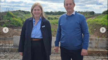 La Vicegobernadora Gisela Scaglia recorrió obras en Arroyo Seco