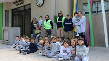 Control Urbano realizó una jornada de Educación Vial en el Jardín de Infantes "Niño Jesús"