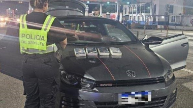 Policías de la Provincia incautaron cuatro paquetes con presunta cocaína en el peaje de General Lagos