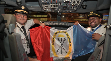 El aeropuerto de Rosario reinició las operaciones comerciales con un vuelo internacional