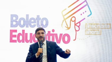 Pullaro lanzó el Boleto Educativo 2026
