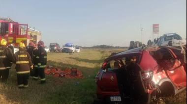 Un padre y su hija fallecieron tras volcar cerca de Ramallo