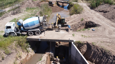 La obra sobre el Arroyo Frías ya alcanza el 65% de avance