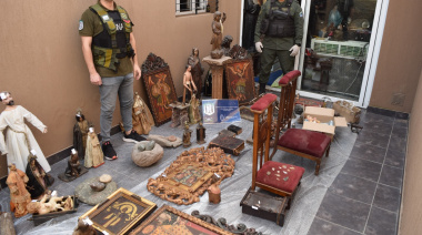 Hallan en Santa Fe obras de arte y piezas arqueológicas que eran comercializadas en plataformas digitales