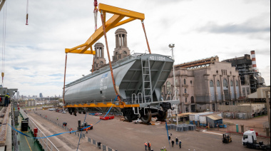 Una cooperativa agrícola santafesina adquirió 45 vagones cerealeros