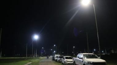 Inauguraron las obras de alumbrado público en Mi Lote