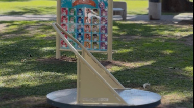 La Municipalidad instaló juegos infantiles adaptados en la Plaza 9 de Julio