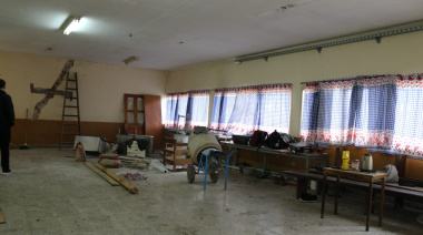 Autoridades supervisaron las obras en el comedor de la Escuela N° 6036
