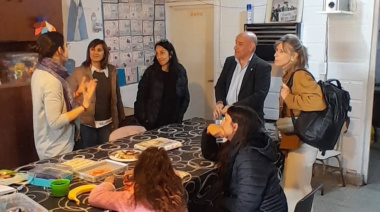 El Defensor de Niños y Adolescentes recorrió el Centro de Cuidado Infantil y el merendero Copa de Leche