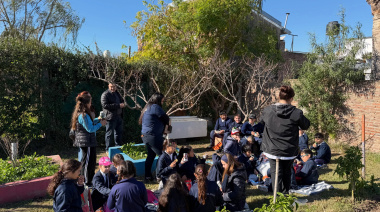 Más niños visitaron el vivero y huerta municipal