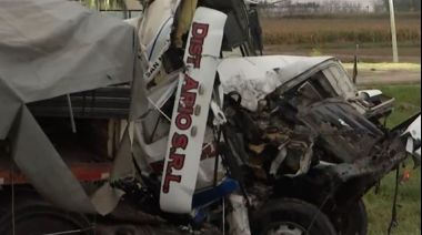 Dos camiones chocaron en la autopista entre Fighiera y Arroyo Seco