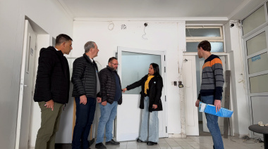 Tonelli recorrió las obras en el Hospital N° 50