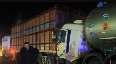 Dos camiones chocaron sobre la ruta A012