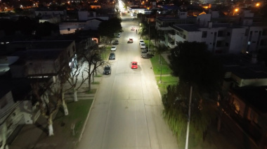 San Martín al 1200 ya tiene nueva iluminación LED