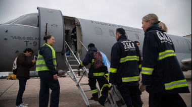 La brigada de rescatistas de Santa Fe viajó a Venezuela con 8 toneladas de equipos técnicos