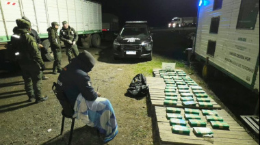 Gendarmería secuestró 52 kilos de cocaína en un control de ruta en Santa Fe
